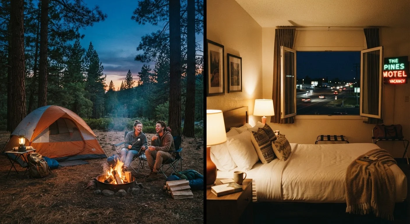 Camping vs. Motels on a Road Trip: Trading Comfort for Freedom