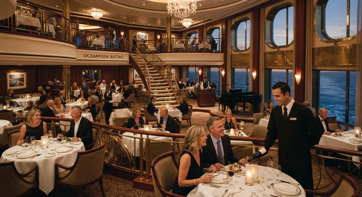 Dining Across the Ship: Specialty Restaurants, the Main Dining Room, and the Buffet