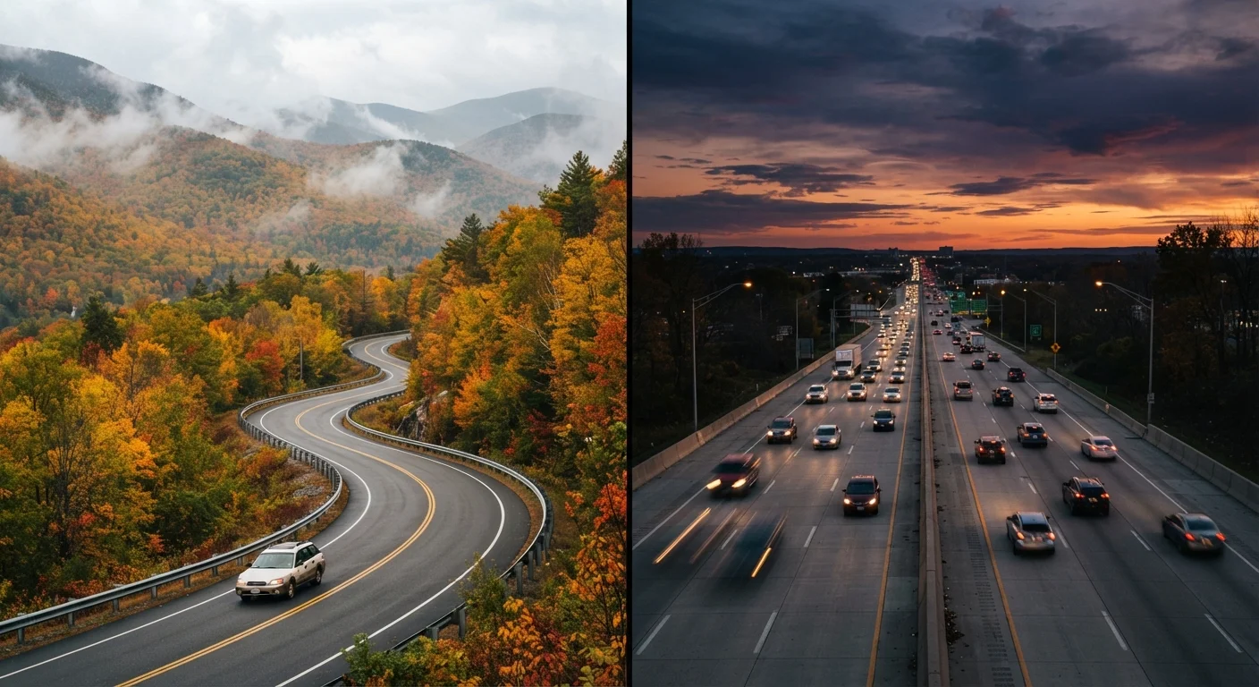 Mapping Your Route: Scenic Roads vs. Highway Efficiency