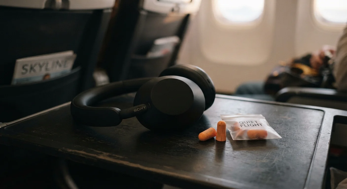 Noise-Cancelling Headphones vs. Earplugs for Long Flights