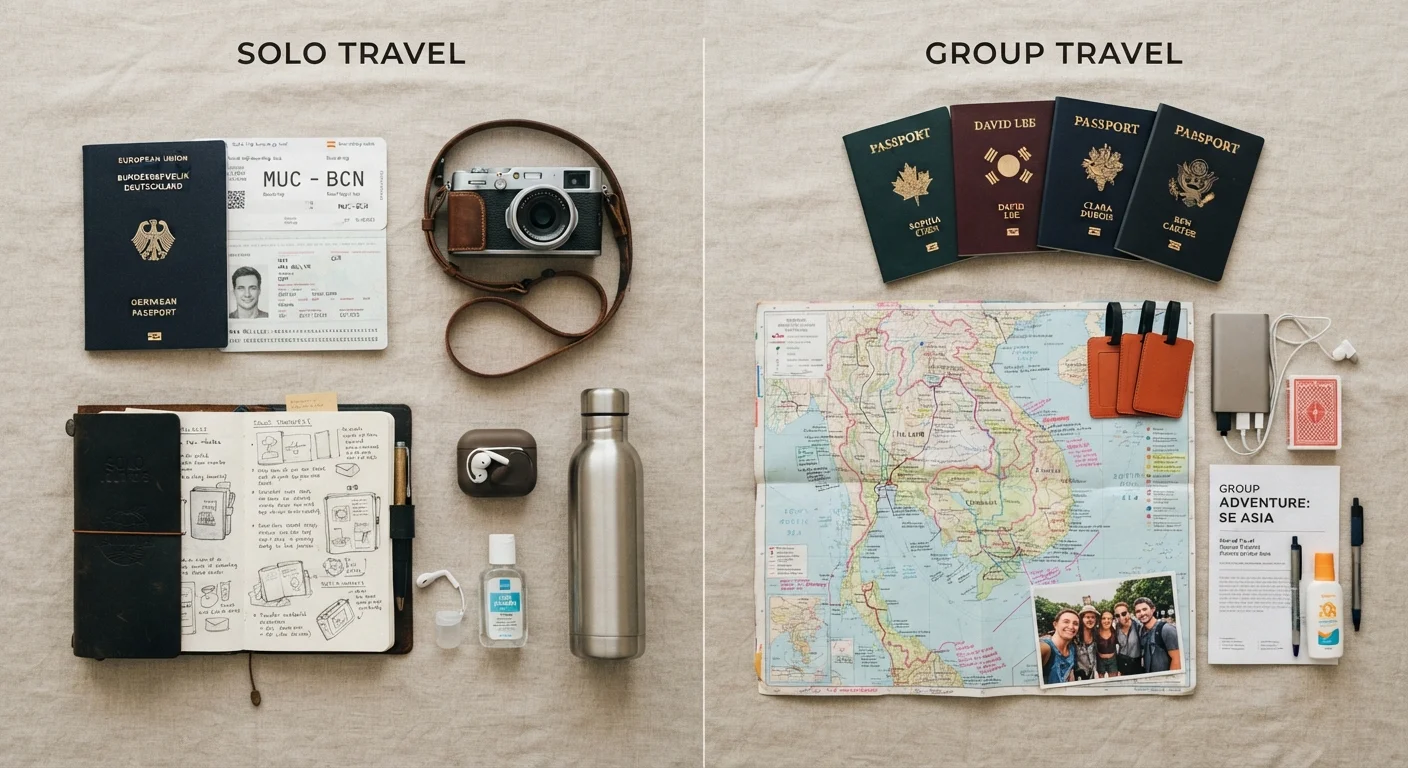 Solo Itineraries vs. Group Itineraries: What Changes and Why
